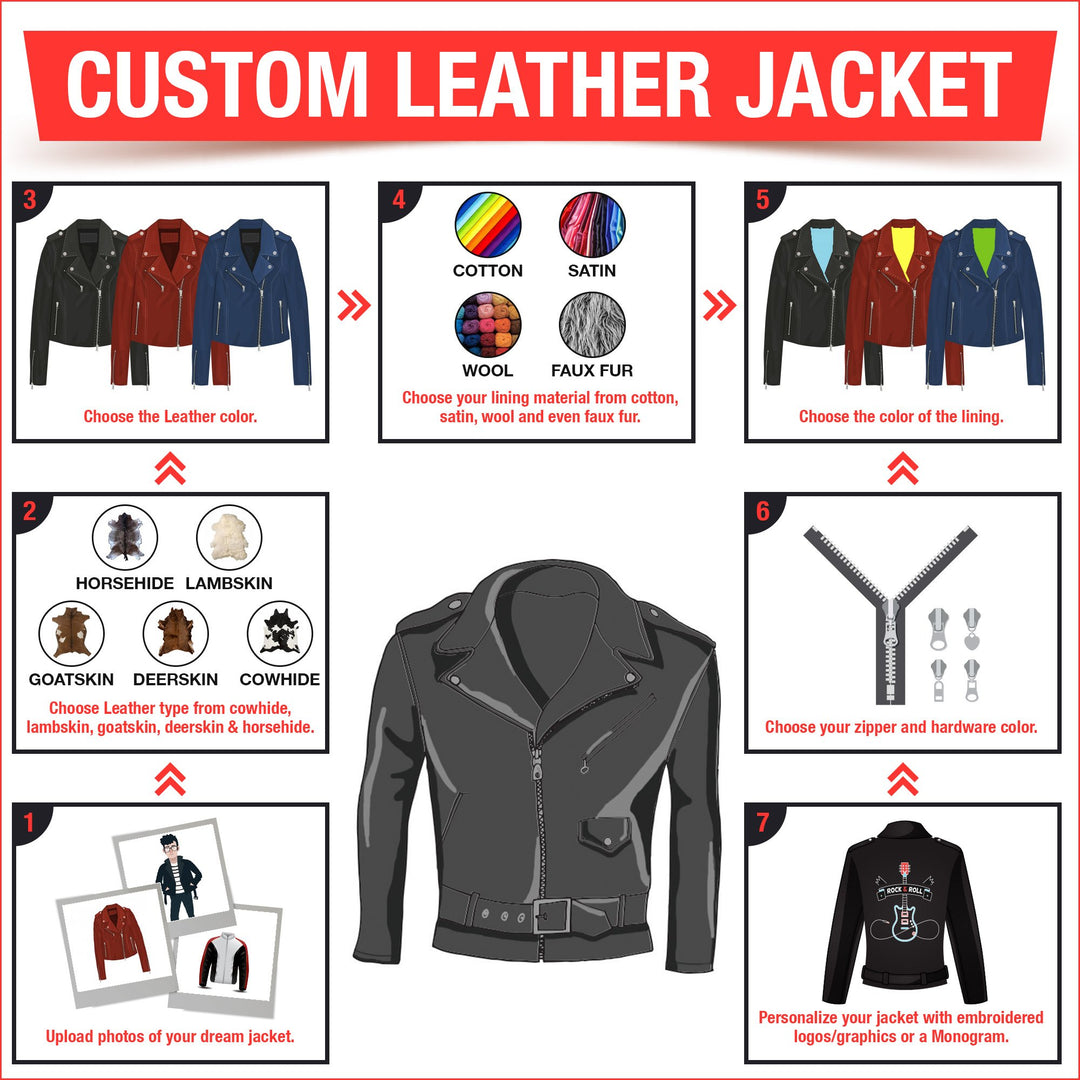 Customize a leather jacket on sale