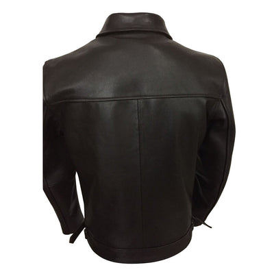 Stylish Brown Plainsman Genuine Leather Jacket 